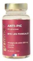 ANTI-PIC de glucose - Stop sucre | Vinaigre de cidre, Chrome, Cannelle & bye les fringales | cure 1 mois | Gélules Vegan Formule scientifique FR