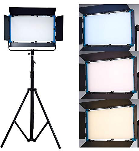 Kit D'éClairage VidéO LED, Einprovken Studio Light, 2800-990k Dimmable Kit D'éClairage Photographique avec TréPied, App Control, pour L'Enregistrement VidéO, Studio, Youtube