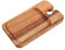 Alipis plateau assiettes apéritives assiette à steak en bois plaque assiette apéritive en bois planche de charcuterie de voyage assiette à cocktails assiette porte-vin Kaki