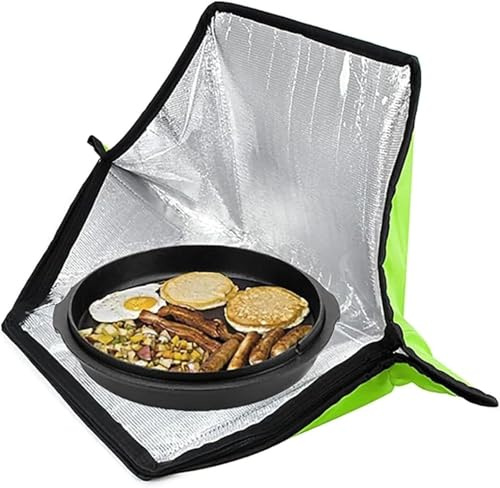 Four solaire d'extérieur – Sac de cuisson solaire portable pliable avec doublure résistante à la chaleur pour camping, barbecue, randonnée, voyage, randonnée – Four de cuisson solaire haute efficacité