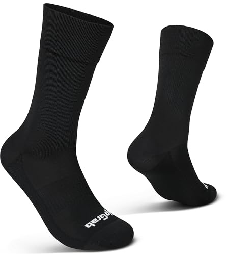 GripGrab EXPLR Gravel Socken Sommer Radsocken Coolmax MTB Fahrradsocken | Lang & Regular Cut, Cordura-Verstärkung für Haltbarkeit, atmungsaktive Coolmax EcoMade Fasern, elastische Fußgewölbestütze