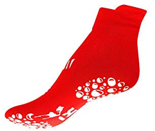 R-evenge Kids Pool Schwimm-Socke Aqua-Socke Bade-schuhe KInder Mädchen-Schwimm-Socke Jungen-Schwimm Socke Anti-Rutsch (ROT S 25-29)