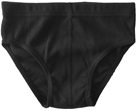 HERMKO 2850 Jungen Slip Unterhose für Jungs Sportslip ohne Bein 100% Bio-Baumwolle, Farbe:schwarz, Größe:176