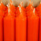 Bütic GmbH Stabkerzen durchgefärbt 180mm x Ø 22mm - Kerzen hochgereinigt, Brenndauer 8h, geruchsneutral, rußarm mit rückstandsfreiem Abbrand, Farbe:Orange, Set mit:25 Stück