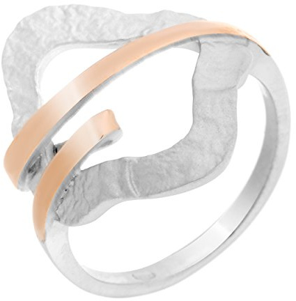 Orphelia Damen-Ring 925 Silber teilvergoldet ZR-7207