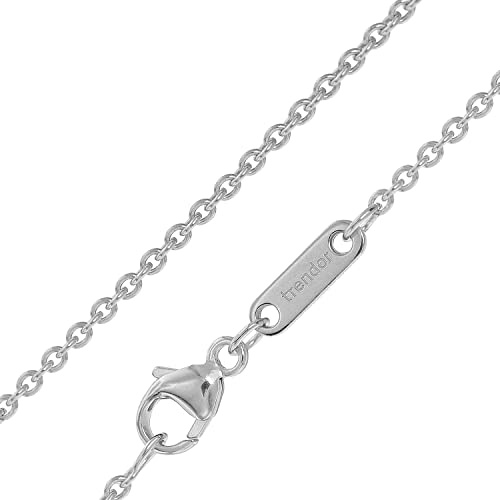 trendor Halskette für Damen Silber 925 Ankerkette 42/45 cm 35902