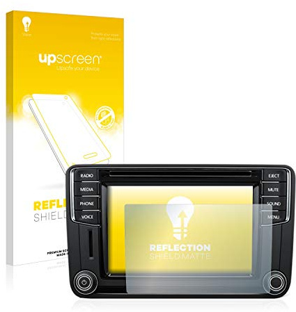 upscreen Entspiegelungs-Schutzfolie für Volkswagen T6 2015 Discover Media Plus 6.33 Displayschutz-Folie Matt [Anti-Reflex, Anti-Fingerprint]