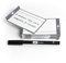 PATboard Scrum Board und Kanban Tafel TASKcards - 16 Magnetische Haftnotizen - Grau