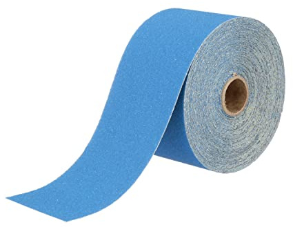 3M Stikit 36217 Schleifpapier-Rolle, ohne Loch, 7 cm x 20 m, 80+, zum Entfernen von Beschichtungen, Karosseriereparatur, Autoschleifen