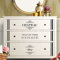 Grandora W5224 Wandtattoo Vintage Stil 2 I dunkelblau I passend für IKEA HEMNES Komode Möbelfolie Aufkleber selbstklebend Wandaufkleber Wandsticker
