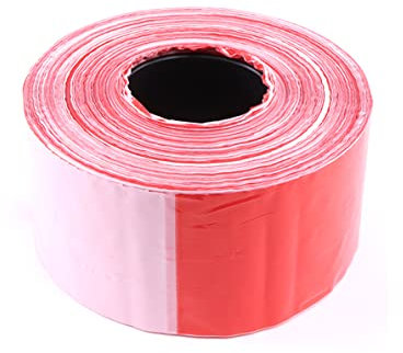 Folienabsperrband Rot/weiß