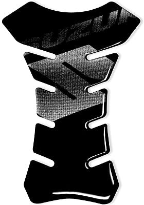 4R Quattroerre.it 18083 Tankpad 3D Motorrad Tankschutz Suzuki, Schwarz, 13 x 19 cm