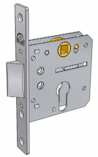 Serrure à enfiler pour profils métalliques et portes en bois 5510 prefer – 70 mm