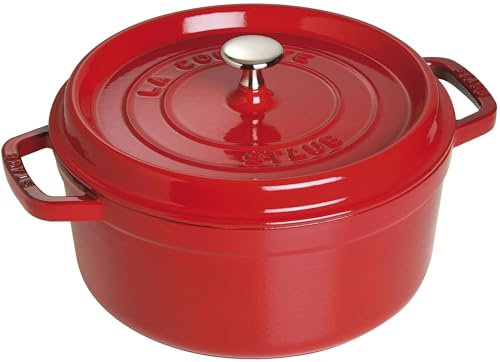 Staub La Cocotte 26cm Rond, Rouge Cerise, Fonte