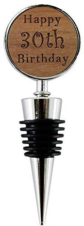 Jorvik Wood 30th Birthday Wine Bottle Stopper