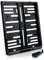 Kennzeichenhalter | 180 x 200 mm | SCHWARZ Hochglanz | Motorrad MC | Klavierlack | DHL-Versand