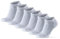 DANISH ENDURANCE Kurze Laufsocken, 3 & 5 Paar Sommer Sportsocken, Schweißableitend, Unisex, für Damen & Herren, Weiß, 35-38
