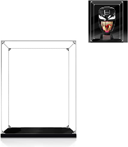 Acryl Vitrine Display Case Schaukasten für Lego Helm (Venom) 76187 / für (Darth Vader) 75304 (Nur Vitrine, Ohne Modell Set)
