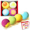 4 x Coffret de bombes de bain de Zimpli Gifts, parfait pour hydrater la peau, kit de spa flottant fait à la main, cadeaux d'anniversaire pour les femmes, Vegan Friendly and Cruelty Free