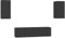 vidaXL Ensemble de Meubles TV 4 pcs Ensemble d'Armoires Stéréo Centres de Divertissement Salon Salle de Séjour Maison Intérieur Noir Aggloméré