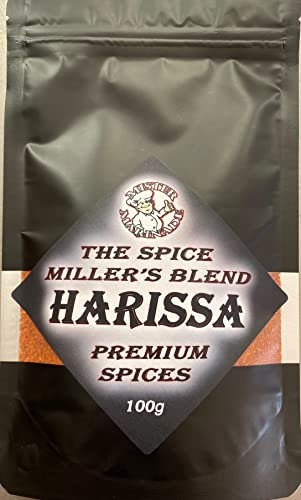 The Spice Miller's Blend, Harissa 100g, Premium Artisan Spice Mixes Low Sugar & No Sugar Seasonings