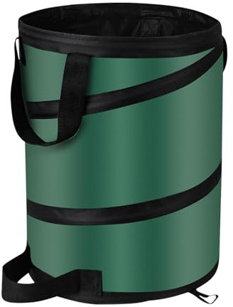 Camping Trash Can, Pop Up Trash Can/Recycle Bin, Foldable Garbage Can Camping for Gardening, Camping and Home Storage Etc(green10gallons)
