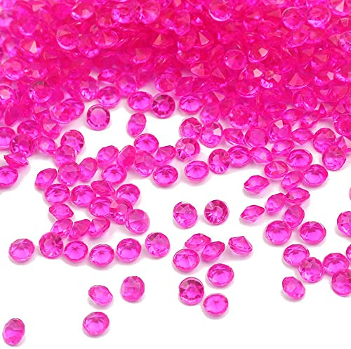 4000 Stück Acryl Deko Diamantkristalle 4mm Glitzer Streudeko Tischschmuck Funkelnd Dekosteine Kristalle Konfetti Diamanten zum DIY Verzieren Tischdeko Hochzeit Taufe Verlobung Valentinstag,Rose