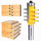 Reversible Finger Glue Joint Router Bit 1/2 Zoll Schaft, Newdeli Bearing Finger Joint Router Bits Carbid Joinery Holz Milling Cutter for DIY Door Table Cabinet Shelve Furniture