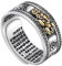 Hiraith Feng Shui Ring, 99 Silber Pixiu Buddhistisches Herz Sutra Ring Feng Shui Ring Eröffnung Einstellbar Männer Frauen Mantra Amulett Reichtum Glück Ring Geschenk
