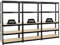 PROREGAL Mega Deal 3X Schwerlastregal Tiger Schwarz 180x90x45cm mit Fachlast 265kg Garagenregal Kellerregal Werkstattregal Lagerregal Steckregal…