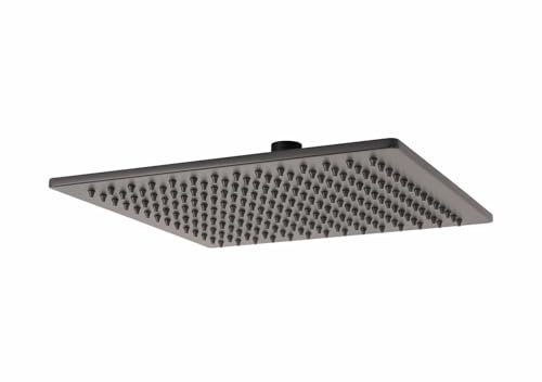 Metaform Seven - Alcachofa de ducha cuadrada, 30 x 30 cm, color negro mate (M48)