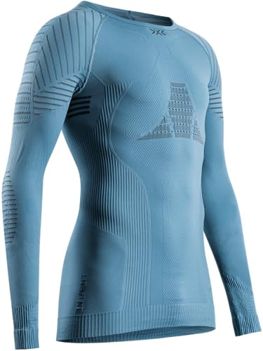 X-Bionic Men's Invent 4.0 Round Neck Long Sleeve compresison Shirt