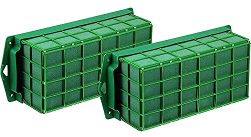 HADIIH 2 StüCk Blumen Schaum KäFig Blumen Halter mit Blumen Schaum für Blumen KäFig SchüSsel für Tisch Dekoration Blumen Arrangement