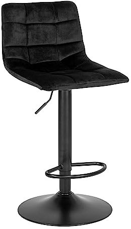 House Nordic Middelfart Barhocker 2er-Set 2er-Set - 43x43x88-108 cm schwarz
