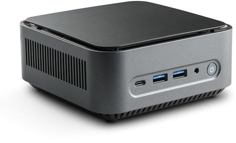 Mini PC CSL Narrow Box Premium Windows 11 Pro lüfterlos, Intel N200 4X 3700 MHz Turbotakt, 500 GB M.2 SSD, 16 GB DDR4-RAM, Intel UHD Grafik, HDMI 2, USB 3.2, BT 5.2, DisplayPort, Dual WLAN