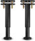 Pied De Lit, Pieds De Sommier, De Lit Liaison MéTal RéGlables en MéTal Pieds pour Sommier, TrèS RéSistants Convient pour Lattes Universel Sommier MéTal, Armoire, Canapé 18-33Cm (Noir) Lot De 2 Pied