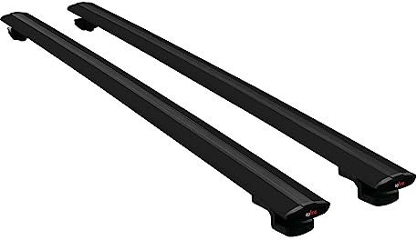 Barres de toit compatibles avec Peugeot 407 Estate 2005-2011 - Modèle basique - Noir