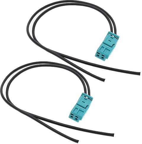 Be In Your Mind 2 Stück 2 Pin Buchse Reparaturkabel Ersatz 61132360043 61136925634 Kompatibel mit BMW 2 Pin Kabelsatz Stecker Autozubehör