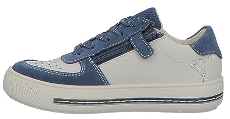 Lurchi 74L1213001 Sneaker, Old Navy-White, 39 EU