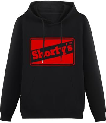 GediZ Men's Shortys Skateboard Regular Fit Hoody Black L