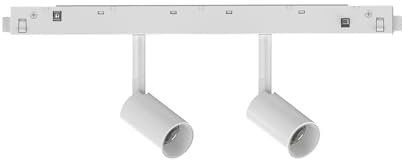 Proyector ajustable Ego aluminio blanco 2 luces LED 5W 3000K luz cálida 1-10V