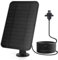 AZURAOKEY Panneau solaire pour caméra Blink d'extérieur, 4 W 5 V avec batterie de 2000 mAh compatible avec Blink Outdoor (4e génération), câble de 4 m et prise en caoutchouc, support réglable à 360°