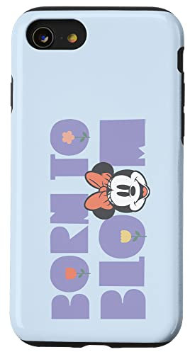 iPhone SE (2020) / 7 / 8 Disney Minnie Mouse Born to Bloom Springtime Flowers Retro Case
