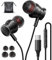 Cuffie USB C cablate per iPhone 15 Pro Max con microfono controllo volume stereo cancellazione del rumore, tipo C auricolare per Samsung Galaxy S24/S23/S22 Ultra Pixel 8 7a Android, nero