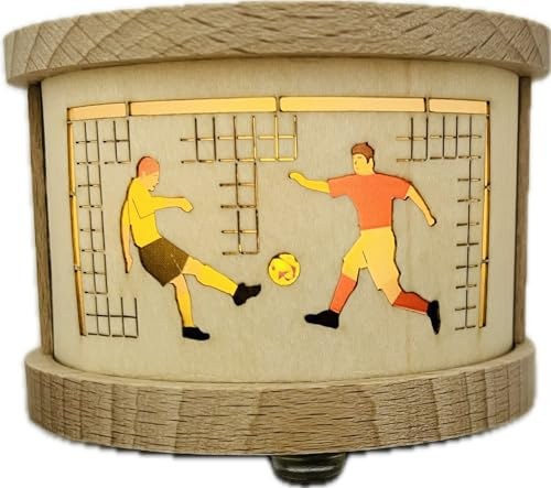Richard Glaesser Teelichtlaterne Fußball aus Seiffen im Erzgebirge