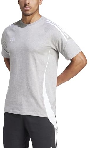 adidas Herren Tiro24 Sweat Shirt, medium Grey Heather/White, 3XL Tall