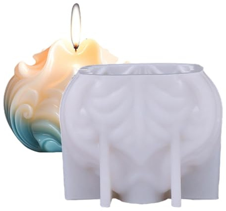 Uozonit Moules en forme de coquillage en silicone, moules à bougies parfumées, moules en résine époxy pour décoration d'intérieur