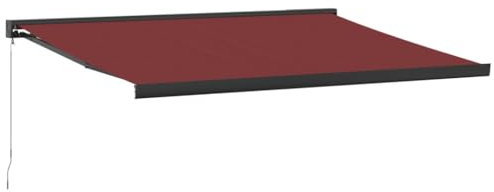 vidaXL Markise Manuell Weinrot 450x300 cm