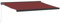 vidaXL Markise Manuell Weinrot 450x300 cm