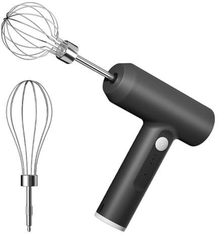 Electric Whisk, Electric Whisk Handheld, Portable Hand Whisk With 2 Beaters, 3- Speed Handheld Mixer For Whipping, Mixing, Pudding, Cookies, Cakes, Coffee